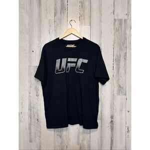 UFC Black Graphic T-Shirt Mens XL | 2024 Zuffa MMA Tee | Classic Logo